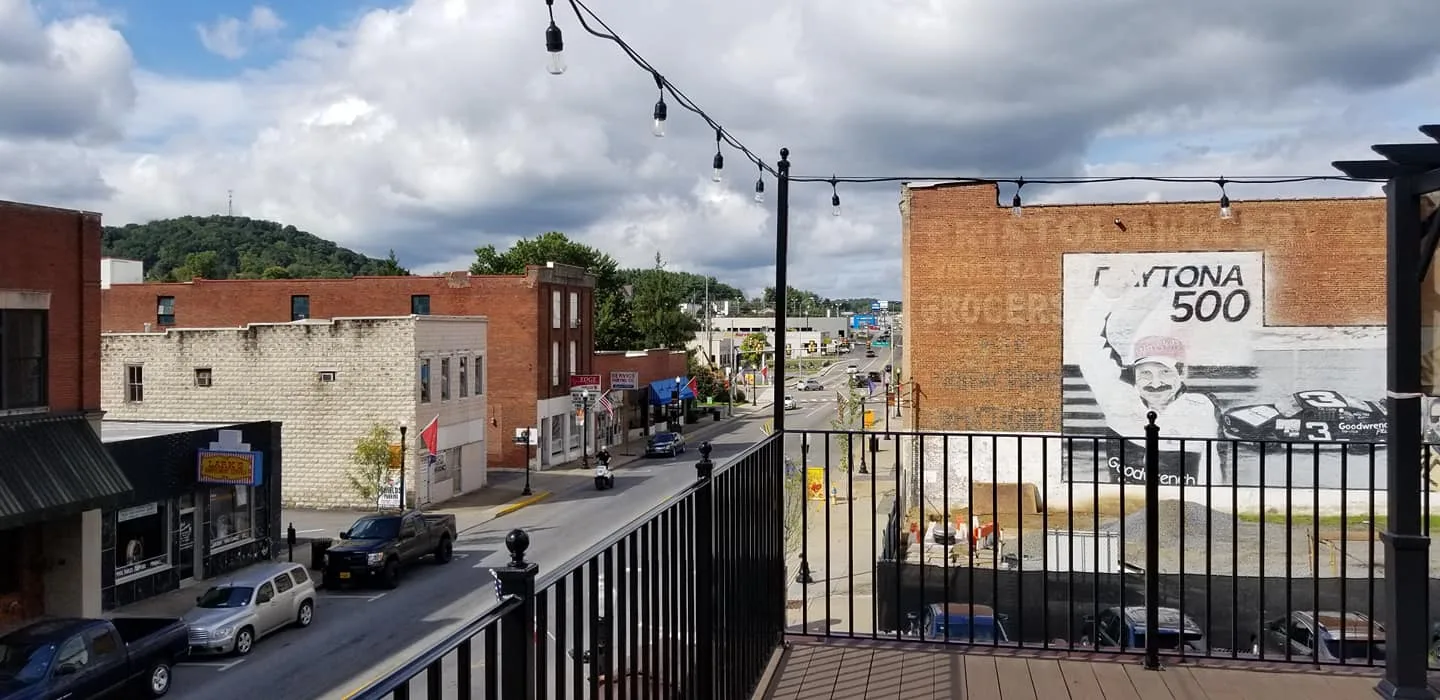 Rooftop deck overlooking downtown Bristol